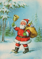 BABBO NATALE Natale Vintage Cartolina CPSM #PAJ709.A - Santa Claus