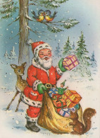 WEIHNACHTSMANN SANTA CLAUS WEIHNACHTSFERIEN Vintage Postkarte CPSM #PAJ684.A - Santa Claus