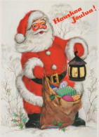 PAPÁ NOEL NAVIDAD Fiesta Vintage Tarjeta Postal CPSM #PAJ610.A - Santa Claus