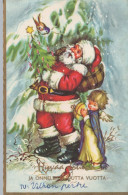 WEIHNACHTSMANN SANTA CLAUS WEIHNACHTSFERIEN Vintage Postkarte CPSMPF #PAJ499.A - Santa Claus