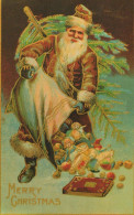SANTA CLAUS CHRISTMAS Holidays Vintage Postcard CPSMPF #PAJ489.A - Santa Claus