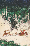 WEIHNACHTSMANN SANTA CLAUS WEIHNACHTSFERIEN Vintage Postkarte CPSMPF #PAJ441.A - Santa Claus
