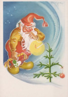 WEIHNACHTSMANN SANTA CLAUS WEIHNACHTSFERIEN Vintage Postkarte CPSMPF #PAJ389.A - Santa Claus