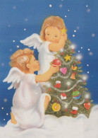 ANGELO Buon Anno Natale Vintage Cartolina CPSM #PAH870.A - Engel