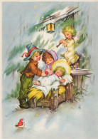 ANGELO Buon Anno Natale Vintage Cartolina CPSM #PAH715.A - Anges