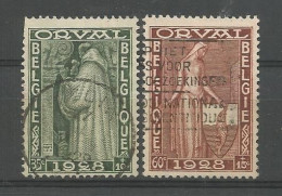 Belgie  1928 Orval  OCB 260+261 (0) - Gebruikt