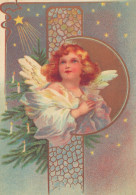 ANGELO Buon Anno Natale Vintage Cartolina CPSM #PAH580.A - Angeli