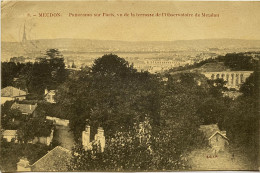 CPA (Hauts De Seine) MEUDON. Panorama Sur Paris, Vu De La Terrasse De L'observatoire De Meudon - Meudon