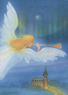 ANGELO Buon Anno Natale Vintage Cartolina CPSM #PAH570.A - Angeli