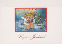 ANGELO Buon Anno Natale Vintage Cartolina CPSM #PAH242.A - Angeli
