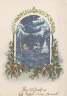 ANGELO Buon Anno Natale Vintage Cartolina CPSM #PAH107.A - Engel