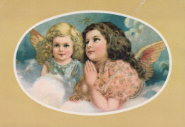 ENGEL WEIHNACHTSFERIEN Feiern & Feste Vintage Ansichtskarte Postkarte CPSM #PAH048.A - Engel