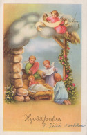 ANGEL CHRISTMAS Holidays Vintage Postcard CPSMPF #PAG821.A - Angels