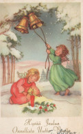 ANGEL CHRISTMAS Holidays Vintage Postcard CPSMPF #PAG778.A - Anges