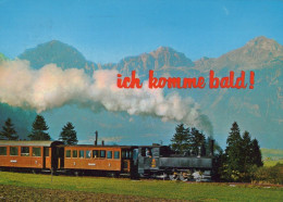 ZUG Schienenverkehr Eisenbahnen Vintage Ansichtskarte Postkarte CPSM #PAA752.A - Treni