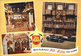 72506260 Koeln Rhein Restaurant Alt Koeln Am Dom Koeln Rhein - Köln