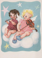 ANGELO Buon Anno Natale Vintage Cartolina CPSM #PAS716.A - Anges