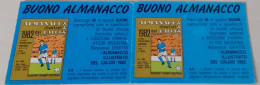 N°2 Buoni Almanacco Figurine Calciatori Panini (1981/82) - Sonstige & Ohne Zuordnung