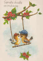 PÁJARO Animales Vintage Tarjeta Postal CPSM #PAN188.A - Birds