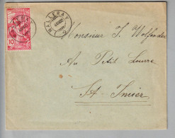CH Heimat BE Malleray 1900-12-04 Brief Nach St.Imier Mit 10Rp. UPU SBK#78B - Lettres & Documents