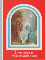 Vergine Maria Madonna Gesù Bambino Natale Religione Vintage Cartolina CPSM #PBB909.A - Vierge Marie & Madones