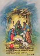 Virgen María Virgen Niño JESÚS Navidad Religión Vintage Tarjeta Postal CPSM #PBB813.A - Vergine Maria E Madonne