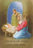 Vergine Maria Madonna Gesù Bambino Natale Religione Vintage Cartolina CPSM #PBB754.A - Vierge Marie & Madones