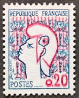 FRANCE / YT 1282 H - Chiffres Dédoublés / MARIANNE DE COCTEAU / NEUF ** / MNH - Unused Stamps