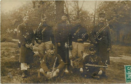Militaires-ref E62-carte Photo Militaires -militaria -regiments - Regiment -musique Musiciens -envoi De Ruelle -charente - Regiments