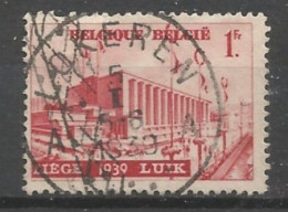 Belgie 1938  Luik OCB 485 (0) - Usati