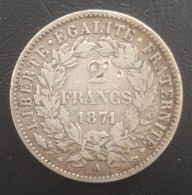 France - 2 Francs Cérès 1871 A - 2 Francs