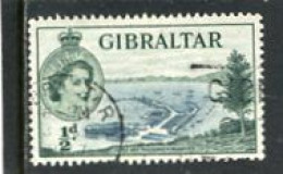 GIBRALTAR - 1953 1/2d  DEFINITIVE  FINE USED - Gibraltar