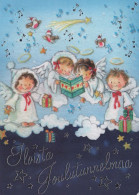 ANGE Bonne Année Noël Vintage Carte Postale CPSM #PAW401.A - Anges