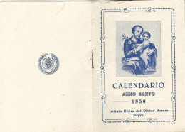 Lotto N. 3 Calendarietti Istituto Opera Divino Amore Napoli 1950, 1955, 1962 Come Da Foto 12,0 X 8,5 Cm Circa - Tamaño Pequeño : 1941-60