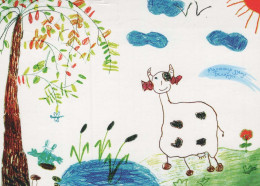 MUCCA Animale Vintage Cartolina CPSM #PBR796.A - Cows