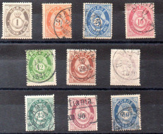 Noruega Serie Nº Michel 22/31 */o (Nº Michel 22 *) - Used Stamps