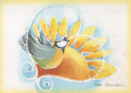 PÁJARO Animales Vintage Tarjeta Postal CPSM #PBR535.A - Vögel