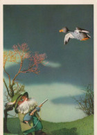 PÁJARO Animales Vintage Tarjeta Postal CPSM #PBR480.A - Birds