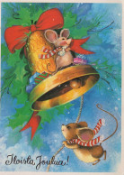 MOUSE Animals Vintage Postcard CPSM #PBR309.A - Andere & Zonder Classificatie