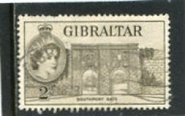 GIBRALTAR - 1953 2d  DEFINITIVE  FINE USED - Gibilterra
