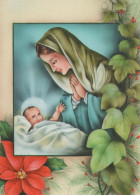 Vierge Marie Madone Bébé JÉSUS Religion Vintage Carte Postale CPSM #PBQ146.A - Virgen Maria Y Las Madonnas
