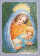 Vergine Maria Madonna Gesù Bambino Religione Vintage Cartolina CPSM #PBQ045.A - Maagd Maria En Madonnas