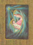 Virgen Mary Madonna Baby JESUS Christmas Religion Vintage Postcard CPSM #PBP922.A - Virgen Maria Y Las Madonnas