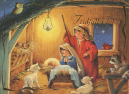 JÉSUS-CHRIST Bébé JÉSUS Noël Religion Vintage Carte Postale CPSM #PBP705.A - Gesù