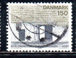DANEMARK DANMARK DENMARK DANIMARCA 1981 VIEWS OF ZEALAND POET NFS GRUNDTVIG'S HOME UDBY 150o USED USATO OBLITERE - Gebraucht
