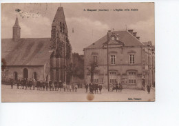 Cpa - 19 - Bugeat - L'Eglise Et La Mairie -  A VOIR - Other & Unclassified