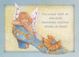 ANGE Noël Vintage Carte Postale CPSM #PBP455.A - Anges