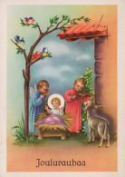 ÁNGEL Navidad Niño JESÚS Vintage Tarjeta Postal CPSM #PBP283.A - Anges