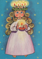 ANGE Noël Vintage Carte Postale CPSM #PBP265.A - Engel