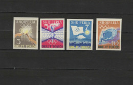 Albania 1964 Olympic Games Tokyo Set Of 4 Imperf. MNH - Zomer 1964: Tokyo